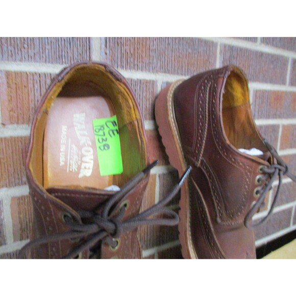 Walk-Over Dress Shoes Mens Brown Leather Wingtip Derby Size 10 M USA main image 16